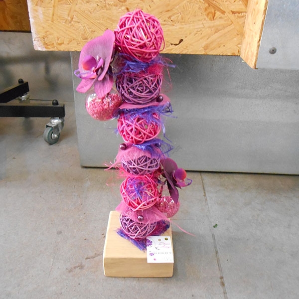 Empillage violet rose